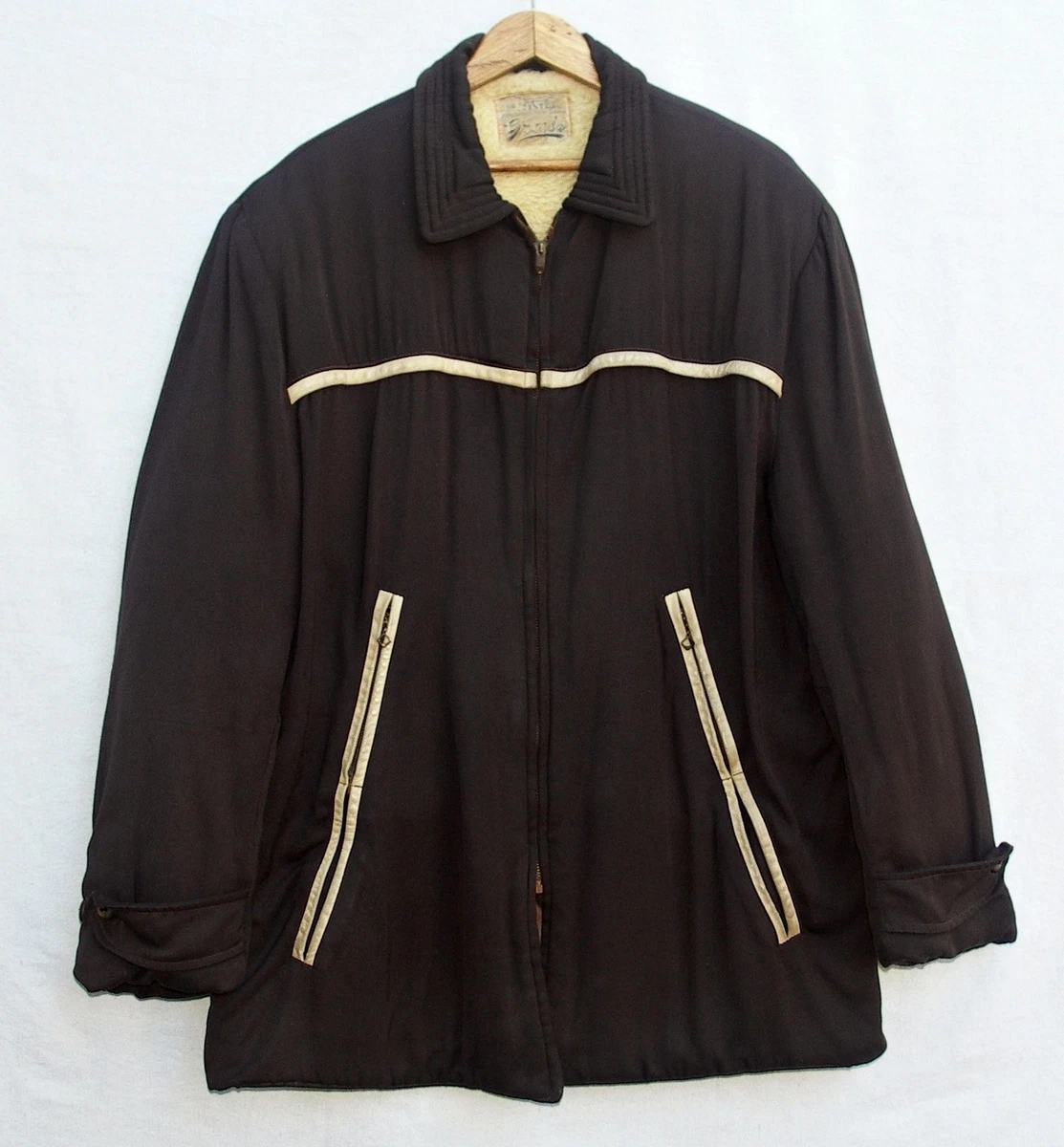 Gabardine Original 1940s Vintage Outerwear Coats & Jackets for Men