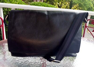 Coach F54792 Charles Black Messenger Cross Body Bag | eBay