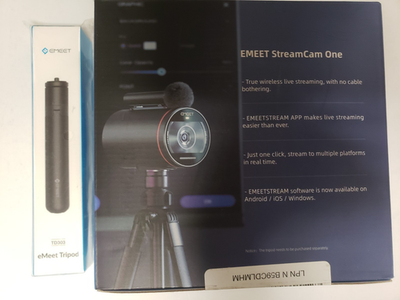 EMEET StreamCam One HD 1080 Webcam Wireless Streaming Cam OPEN BOX