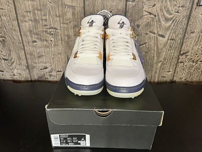 Brand New Size 10 - Jordan 4 x Eastside Golf White/Midnight Navy