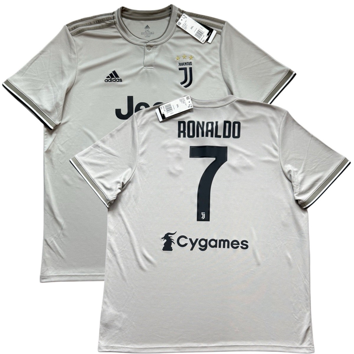 2018/19 Juventus Away Jersey #7 Ronaldo 2XL adidas Cygames sponsor