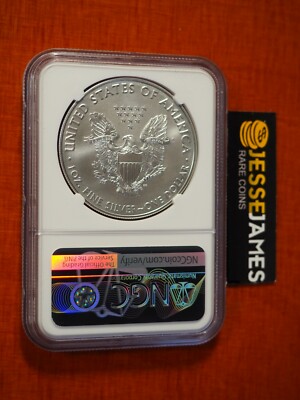 2021 (S) SILVER EAGLE NGC MS70 STRUCK AT SAN FRANCISCO FDI MAGNUM