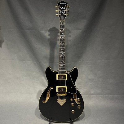 Ibanez AS93SP-BK Artcore Expressionist Black Semi-Hollow with gig