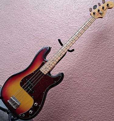 Electric Bass Guitar Greco Mercury PB 600 Precision JV Sunburst