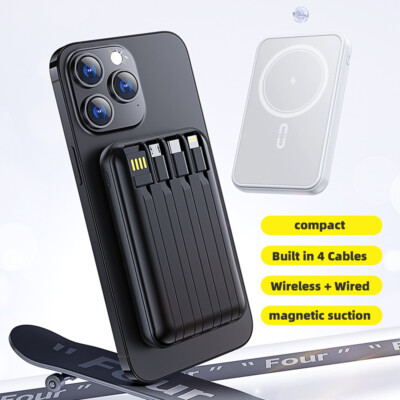 20000mAh Magnetic Wireless Power Bank MagSafe Battery Pack For