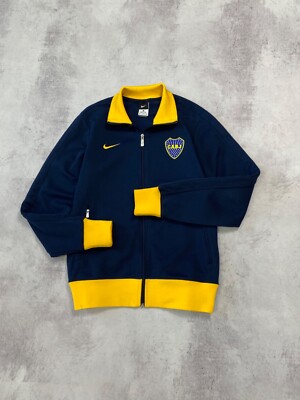Vintage Nike Boca Juniors CABJ Football Track Top Jacket Size M | eBay