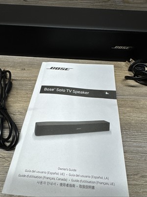 Bose Solo TV Speaker Soundbar Model 418775 - Black - No Remote