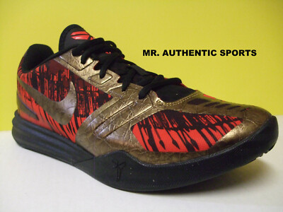 NIKE KOBE MENTALITY Size 10 'IRON MAN' RED/GOLD MAMBA 1 2 3 4 5 6