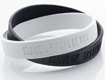 NIKE STAND UP SPEAK UP SILICONE WRISTBAND BRACELET ADULT SIZE 2005