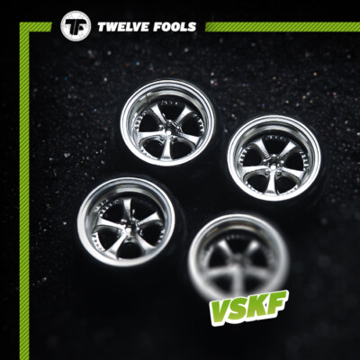 1/64 SCALE VSKF WHEELS TIRES 3D PRINT 7.5mm TLV INNO TARMAC WORK