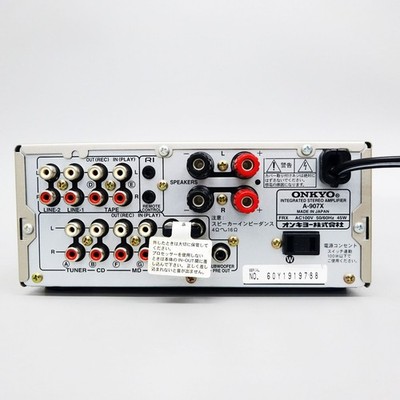Onkyo A-907X Integrated Stereo Amplifier Transistor Silver Japan