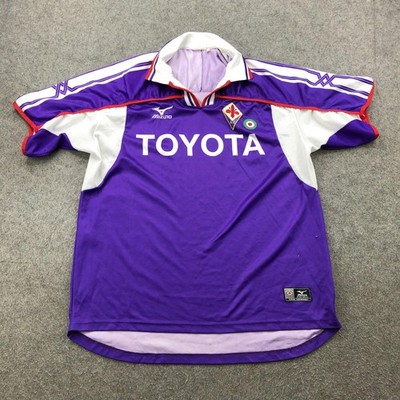 Vintage Fiorentina Soccer Jersey Mens XL Serie A Italy Mizuno