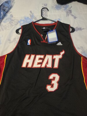 Dwyane Wade #3 NBA Miami Heat adidas Authentic Stitched Jersey Men