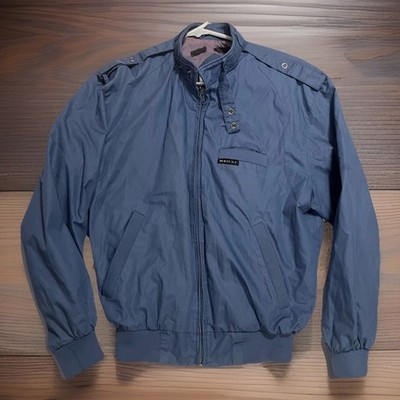 Vintage 80s Members Only Jacket Made in Korea Size 36 Light Blue