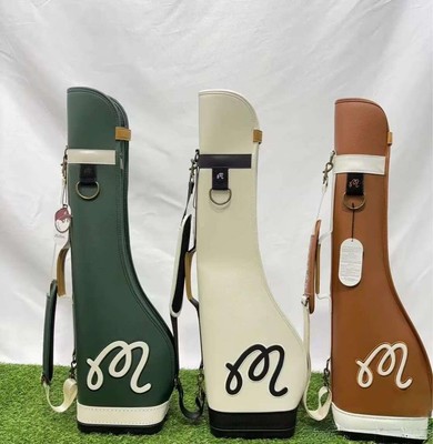 Malbon Golf Bucket Half Bag club stand Green White Green 3 type