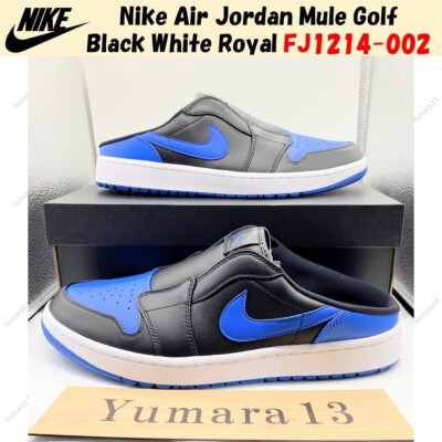 Nike Air Jordan Mule Golf Black White Royal FJ1214-002 US Men's