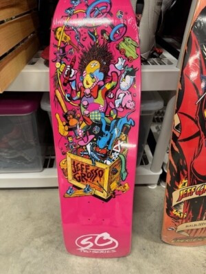 Jeff Grosso Toybox Santa Cruz Special Edition Pink Skateboard Deck
