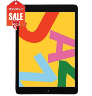 Apple iPad 7th gen, 32GB WiFi + Cellular Unlocked - GOLD GRAY
