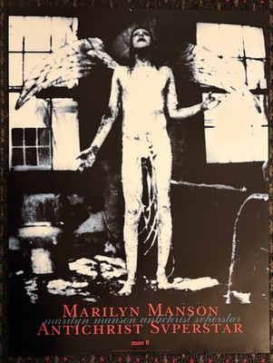 MARILYN MANSON orig Antichrist Superstar 18x24 record store promo