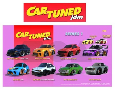 2025 CarTuned 1:64 Series 1 JDM Tuners Assortment 8 Car Set