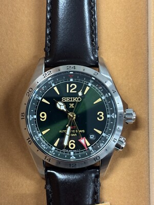SEIKO SBEJ005 PROSPEX Alpinist Mechanical GMT Leather Strap Japan