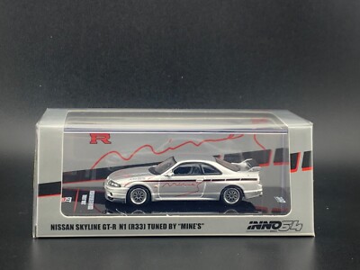 Inno64 Nissan GT-R N1 R33 Tuned By Mines Silver 1/64 | eBay