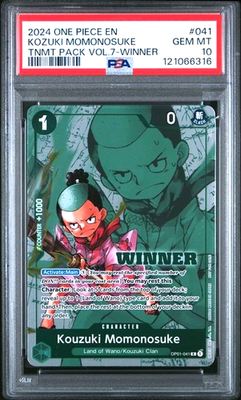 2024 One Piece Kouzuki Momonosuke WINNER Card TNMT Pack Vol.7 PSA