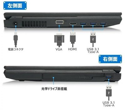 Windowsノート本体 FUJITSU A579 Core i5 8GB 256GB NVMe Fujitsu A579