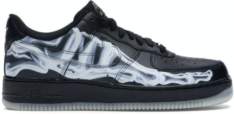Size 10.5 - Nike Air Force 1 '07 QS Black Skeleton 193656461803| eBay