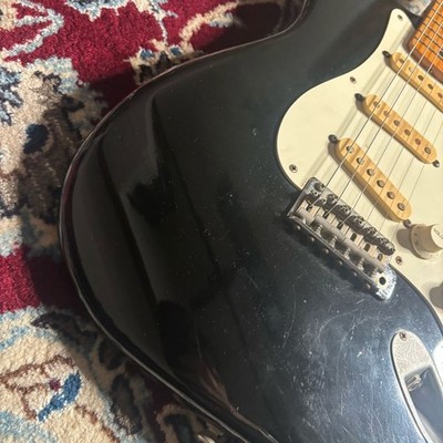 Electric Guitar Hurricane by Morris MSS-3M Black 80s Vintage Made