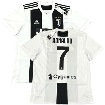 2018/19 Juventus Home Jersey #7 Ronaldo XL Adidas Cygames CR7 NEW