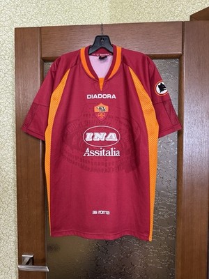 Diadora AS Roma 1997 1998 Home Rare Vintage Football Shirt Soccer