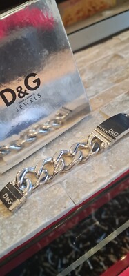 D&G Dolce & Gabbana Mens Stainless Steel Silver Bracelet | eBay UK