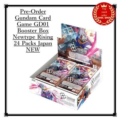 Gundam Card Game GD01 Booster Box Newtype Rising 24 Packs Japan