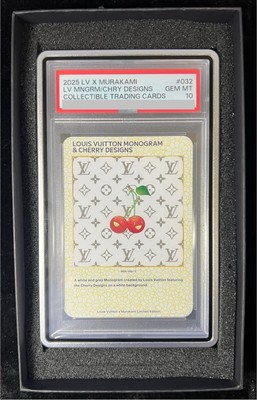 PSA 10 LOUIS VUITTON x MURAKAMI Trading card MONOGRAM & CHERRY