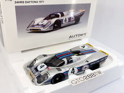 AUTOart 1:18 scale Martini Porsche 917K #4, 24h Daytona 1971