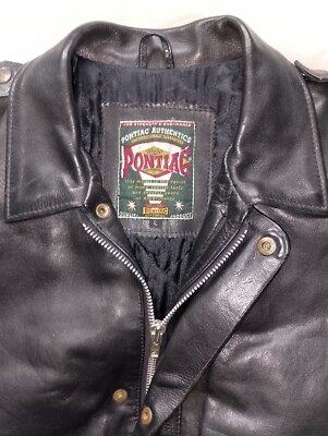 Original PONTIAC 80s Type A-2 Flight Pilot Heavy Leather Bomber