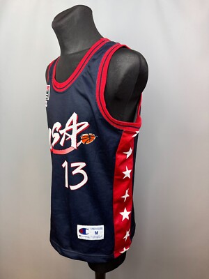 USA OLYMPICS SHAQUILLE O'NEAL JERSEY BASKETBALL CHAMPION SHIRT