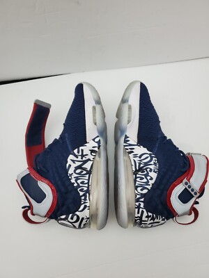 Nike LeBron 17 Graffiti Cold Blue Sneakers Men's US Size 6