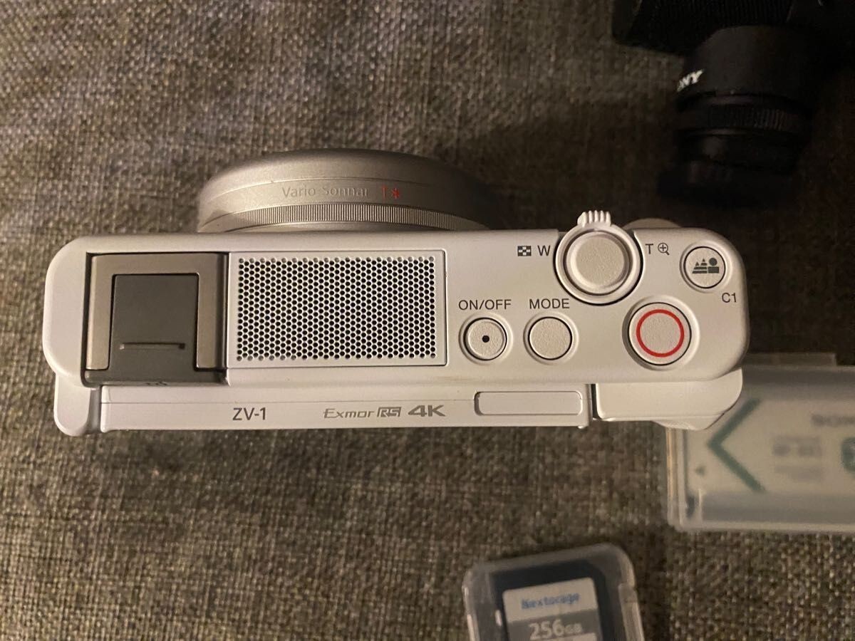 SONY vlogcam ZV-1G shooting grip kit white language Japanese only