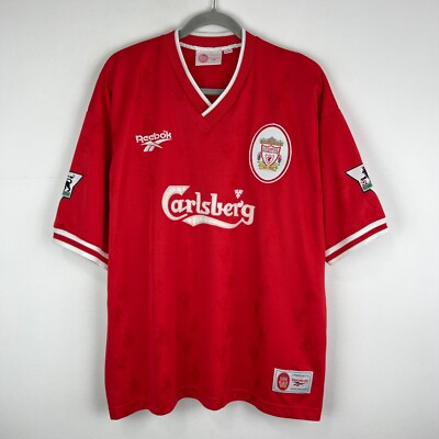 Liverpool 1996/1998 Reebok Home Soccer Jersey Shirt Men Size 2XL