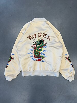 80's Vintage Korea Souvenir Sukajan Bomber Jacket | eBay