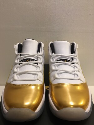 Air Jordan 11 XI Retro Low BG White Metallic Gold B-grade GS size
