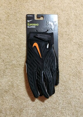 Nike OSU Superbad 6.0 PE Football Gloves Size XXL Black Orange