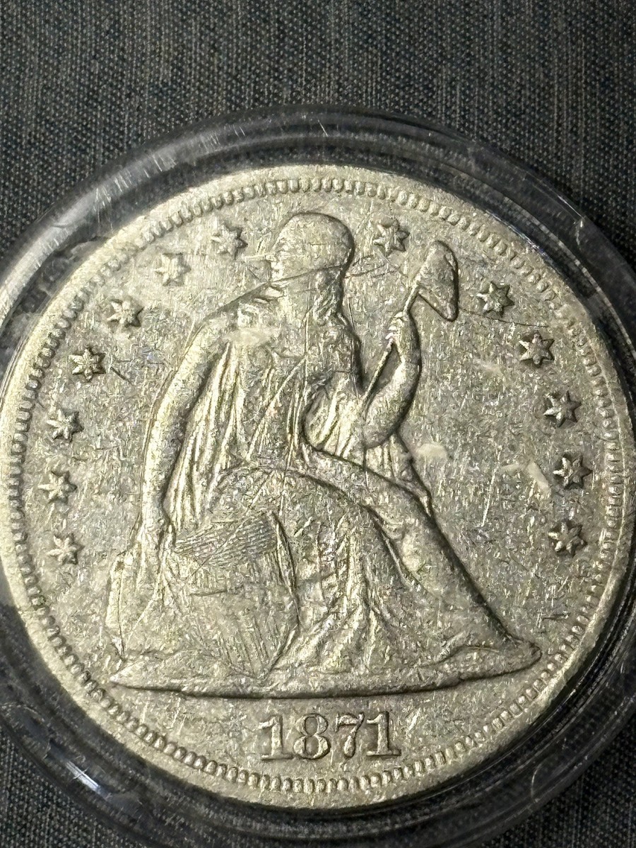 1871年S アメリカ合衆国 トレードドル 座像自由の女神イーグル米国