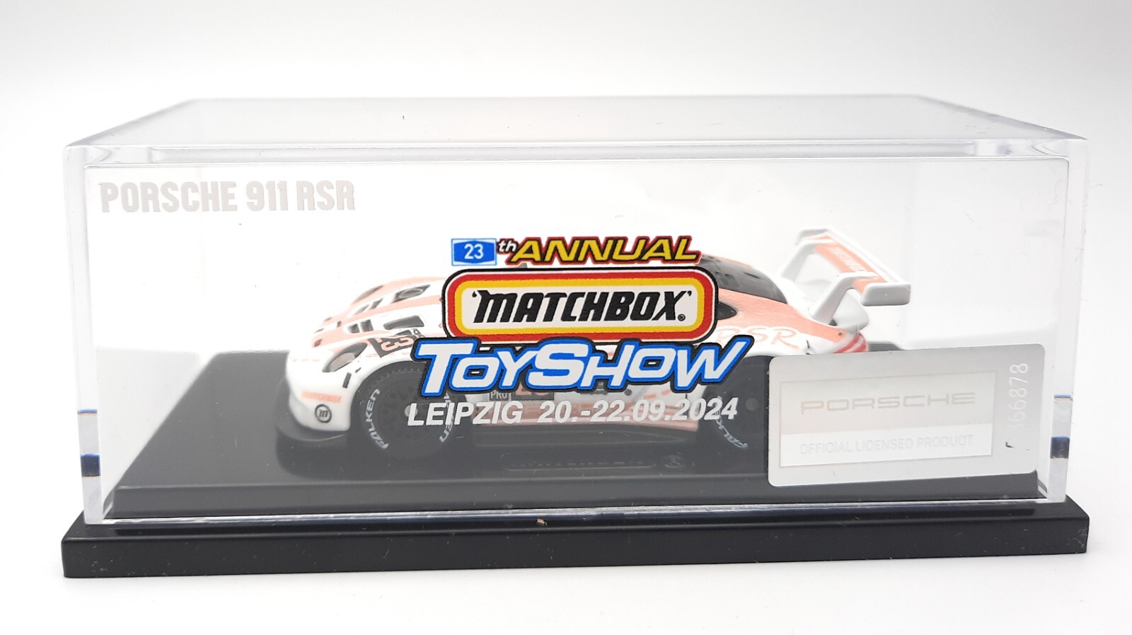 Matchbox Superfast Porsche 911 RSR white Leipzig Toy Fair 2024
