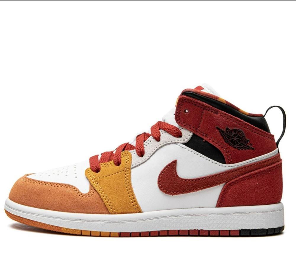 DX2459-601] Preschool Air Jordan RETRO 1 MID SE (PS) 'Picnic' | eBay