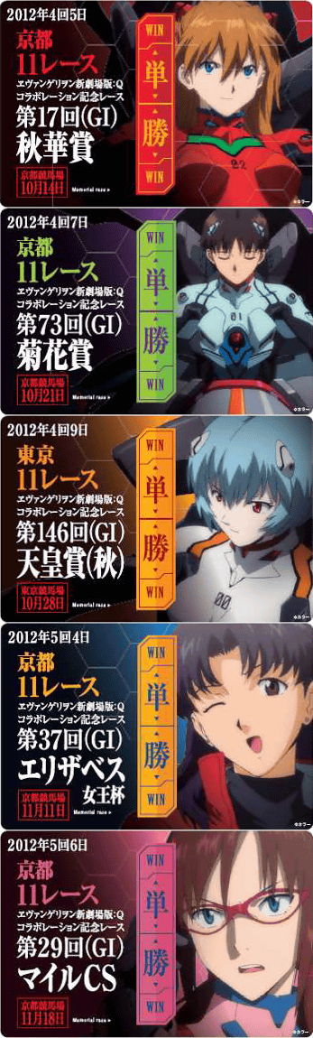 ヱヴァとJRAがコラボして新キャラクター「ヱヴァインパクト」が登場