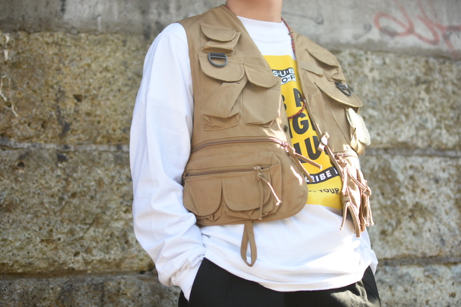 まさにバッグいらず ポケット多数の 90年代 【 old gap 】フィッシング