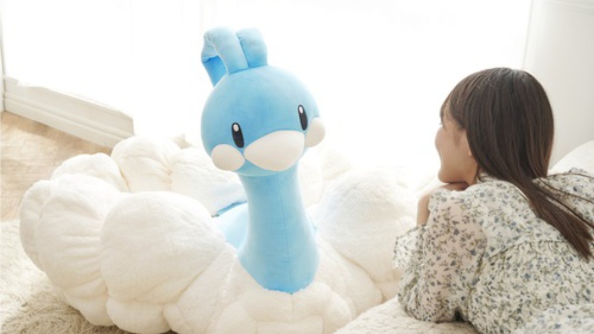 ふとんは羽毛！？「ぬいぐるみ 等身大チルタリス」がポケモンセンター